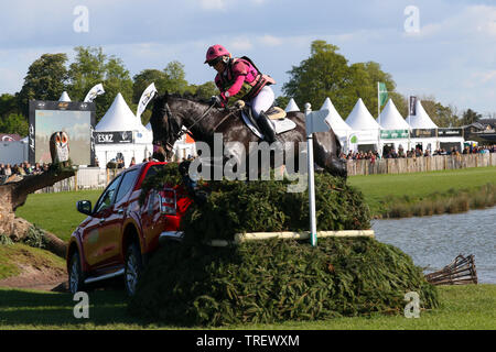 Emma - Hyslop-Webb Pennlands Douglas - Cross Country Badminton Horse Trials 2019 Stockfoto