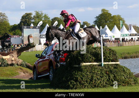 Emma - Hyslop-Webb Pennlands Douglas - Cross Country Badminton Horse Trials 2019 Stockfoto
