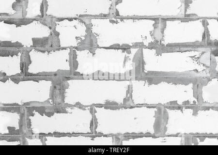 Nahtlose Hintergrund Foto Textur einer steinernen Wand aus weißen Schaum Betonsteine Stockfoto