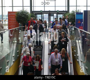 Königliche Hochschule für Krankenpflege (RCN) 2019 Jahrestagung an der AKKUMULATOR in Liverpool. Stockfoto