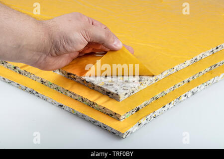 Auto Bodenbeschichtung Wasserdicht (Auto Schalldämmung) Stockfoto