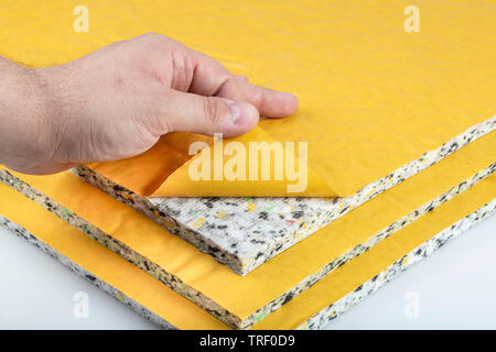 Auto Bodenbeschichtung Wasserdicht (Auto Schalldämmung) Stockfoto