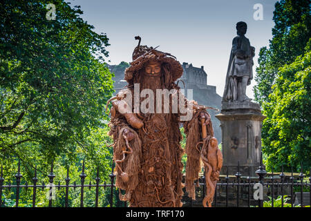 Straßenkünstler in Edinburgh Festival Fringe Stockfoto