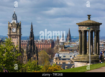 Blick vom Calton Hill, Edinburgh Stockfoto