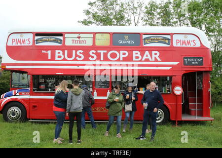 Northwest Supercars bei Lytham Bus Bar Stockfoto