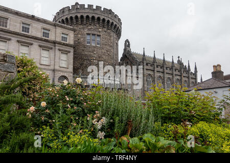 Dublin Castle und Record Tower in Dublin, Irland Stockfoto