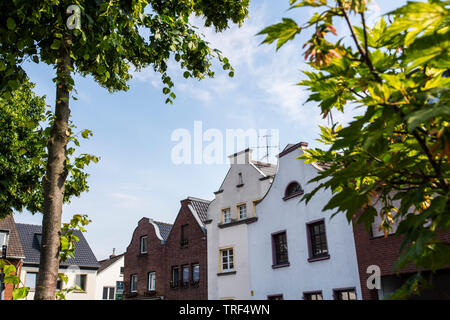 Düsseldorf Hamm, Nachbarschaft mit langer Tradition. 625 Jahre alt. Stockfoto