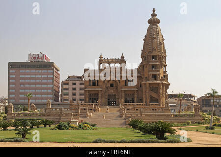 Kairo, Ägypten - März 03, 2010: Baron Empain Palast Wahrzeichen in der Stadt Heliopolis in Kairo, Ägypten. Stockfoto