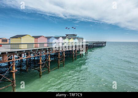 Hastings Pier in East Sussex Stockfoto