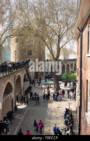 Im Tower of London, London, Vereinigtes Königreich Stockfoto