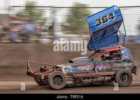 BriSCA Rennen treffen an der Adrian Flux Arena, Kings Lynn, Norfolk, Großbritannien Stockfoto