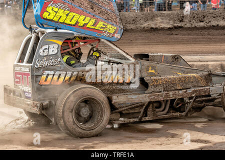 BriSCA Rennen treffen an der Adrian Flux Arena, Kings Lynn, Norfolk, Großbritannien Stockfoto