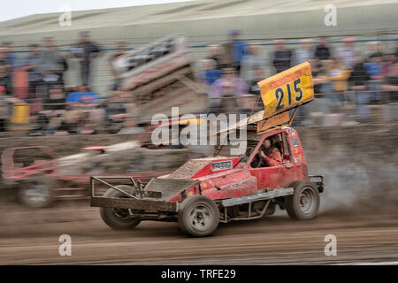 BriSCA Rennen treffen an der Adrian Flux Arena, Kings Lynn, Norfolk, Großbritannien Stockfoto