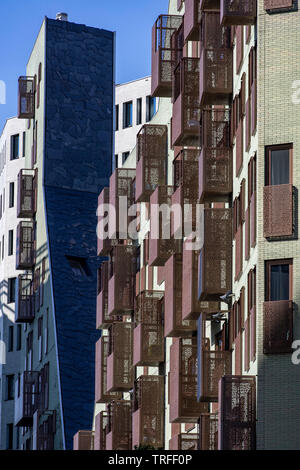 Amsterdam, Niederlande, Idock Insel Komplex, ehemaliger Westerdoksdijks, einem modernen Bereich der verschiedenen Büro-, Wohn- und Verwaltungsgebäude, Stockfoto