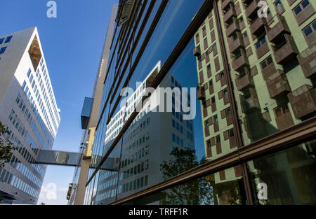 Amsterdam, Niederlande, Idock Insel Komplex, ehemaliger Westerdoksdijks, einem modernen Bereich der verschiedenen Büro-, Wohn- und Verwaltungsgebäude, Stockfoto