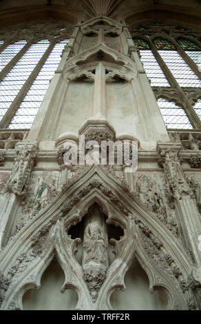 Abgeschlossen 1349 die Marienkapelle an der Kathedrale von Ely ist der Jungfrau Maria gewidmet. Die Reformation sah, Lackierung, Statuen und Glasfenster zerstört Stockfoto