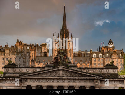 Schottische Nationalgalerie Blick von Hannover St, Edinburgh Stockfoto