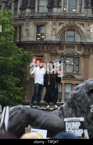 04. Juni 2019 London Uk Anti Trump Protest in London Stockfoto