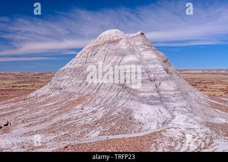 Dramatische Farben auf einem Painted Desert Hill in Petrified Forest Nationalpark in Arizona Stockfoto