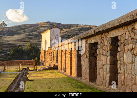 Chinchero archäologische Stätte, in der Nähe von Cusco, Peru Stockfoto