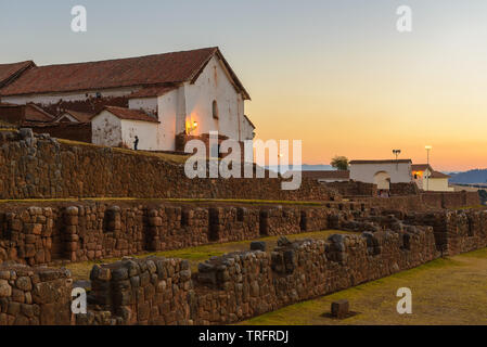 Chinchero archäologische Stätte, in der Nähe von Cusco, Peru Stockfoto