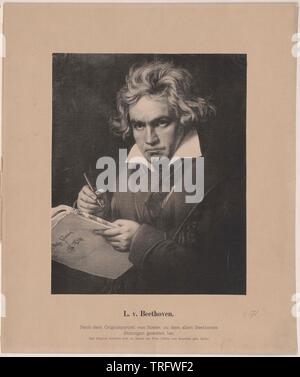 Beethoven, Ludwig van, Additional-Rights - Clearance-Info - Not-Available Stockfoto