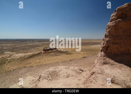 Die alte Festung Ayaz-Kala. Alte Choresm. Karalpaqstan. Usbekistan Stockfoto