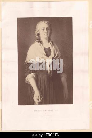 Marie Antoinette, Erzherzogin von Österreich, Additional-Rights - Clearance-Info - Not-Available Stockfoto