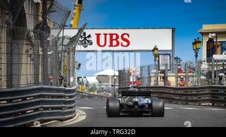 Monte Carlo / Monaco - 23/05/2019 - #44 Lewis Hamilton (GBR, Mercedes, W10) während des RP2 vor der 2019 beim Grand Prix von Monaco Stockfoto
