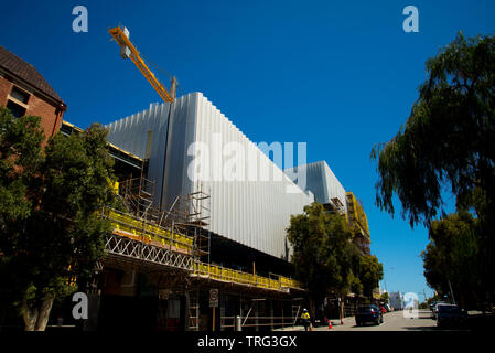 Bau von neuen Western Australian Museum - Perth Stockfoto