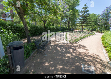 Cordoba, Spanien - 30. Mai 2019: Norte Sierra Bezirk. Cordoba, Spanien. San Rafael Gärten Stockfoto