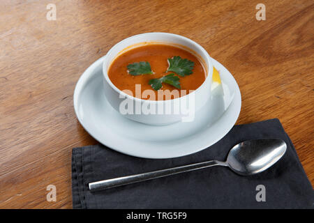 Türkische Küche Ezogelin Suppe Stockfoto