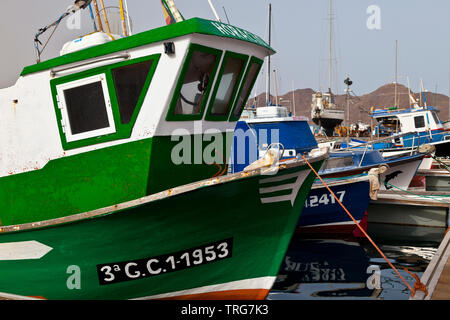 Puerto pesquero de Pueblo Gran Tarajal. Isla Fuerteventura. Provinz Las Palmas. Islas Canarias. España Stockfoto