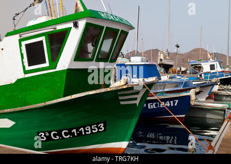 Puerto pesquero de Pueblo Gran Tarajal. Isla Fuerteventura. Provinz Las Palmas. Islas Canarias. España Stockfoto