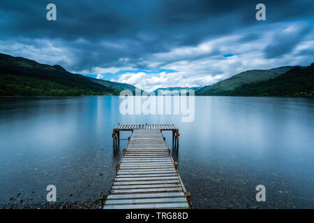 Loch Earn in der Grafschaft von Perth & Kinross, Schottland, Großbritannien Stockfoto