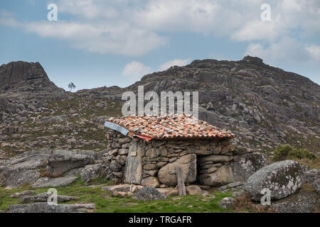 Eine Hütte im peneda-geres National Park, Portugal Stockfoto