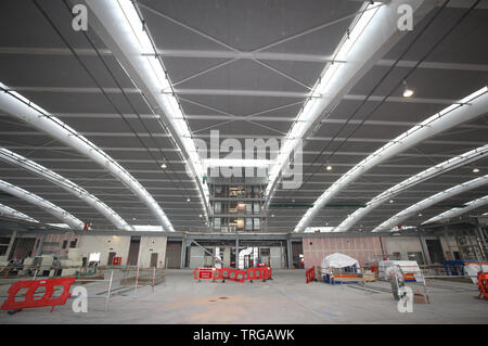 London Heathrow Terminal 5 im Bau Stockfoto