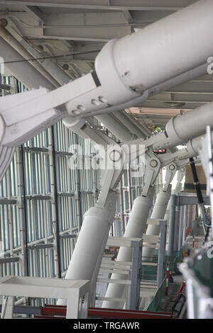 London Heathrow Terminal 5 im Bau Stockfoto