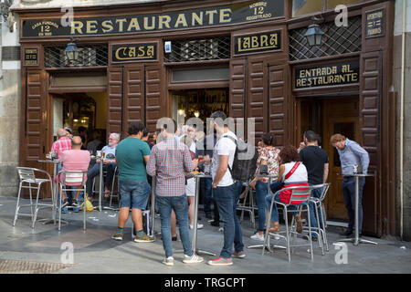 Casa Labra Bar, Tetuan Straße, Madrid, Spanien Stockfoto