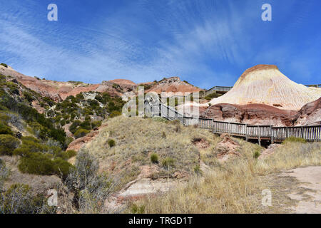 Panorama von Sugarloaf Rock bei Hallett Cove Conservation Park, Marion, South Australia, Australien Stockfoto