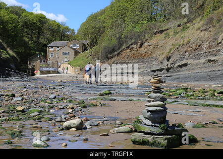 Boggle Loch, Robin Hood's Bay, Borough von Scarborough, North Yorkshire, England, Großbritannien, USA, UK, Europa Stockfoto