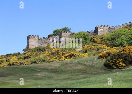 Mock Schloss am Raven Hall Hotel, Ravenscar, Borough von Scarborough, North Yorkshire, England, Großbritannien, USA, UK, Europa Stockfoto
