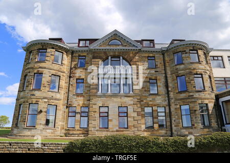 Bay View Zimmer, Raven Hall Hotel, Ravenscar, Borough von Scarborough, North Yorkshire, England, Großbritannien, USA, UK, Europa Stockfoto