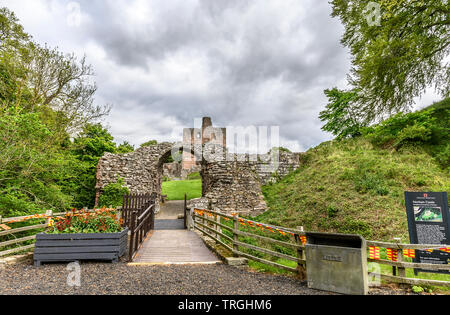 Norham Castle und Umgebung, Norham, Northumberland Stockfoto