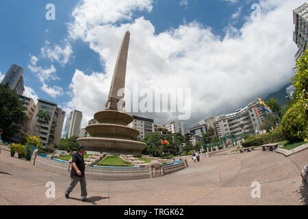 Caracas, Venezuela. Altamira Plaza Altamira, Plaza Francia. Stockfoto