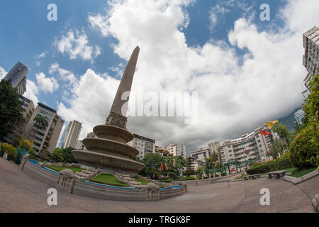 Caracas, Venezuela. Altamira Plaza Altamira, Plaza Francia. Stockfoto