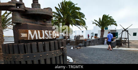 Museo del Vino. Bodegas El Grifo. La Geria. Isla Lanzarote. Provinz Las Palmas. Islas Canarias. España Stockfoto