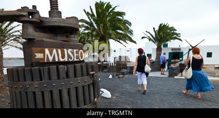 Museo del Vino. Bodegas El Grifo. La Geria. Isla Lanzarote. Provinz Las Palmas. Islas Canarias. España Stockfoto