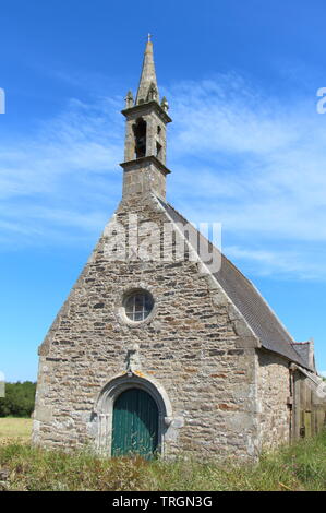 Outdoor von St. Rochus Kapelle in Plourin Stockfoto