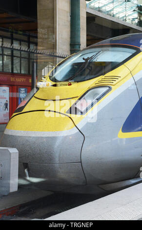 Eurostar im Bahnhof Nord, Paris, Frankreich Stockfoto